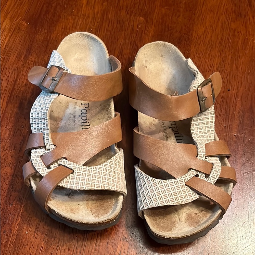 Papillio Brown and White Kids Sandals